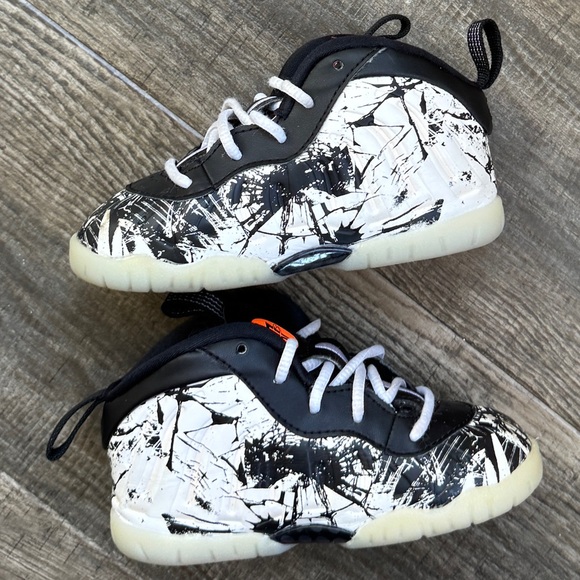 Nike air foamposite one shattered backboard white black 7c - Picture 2 of 5